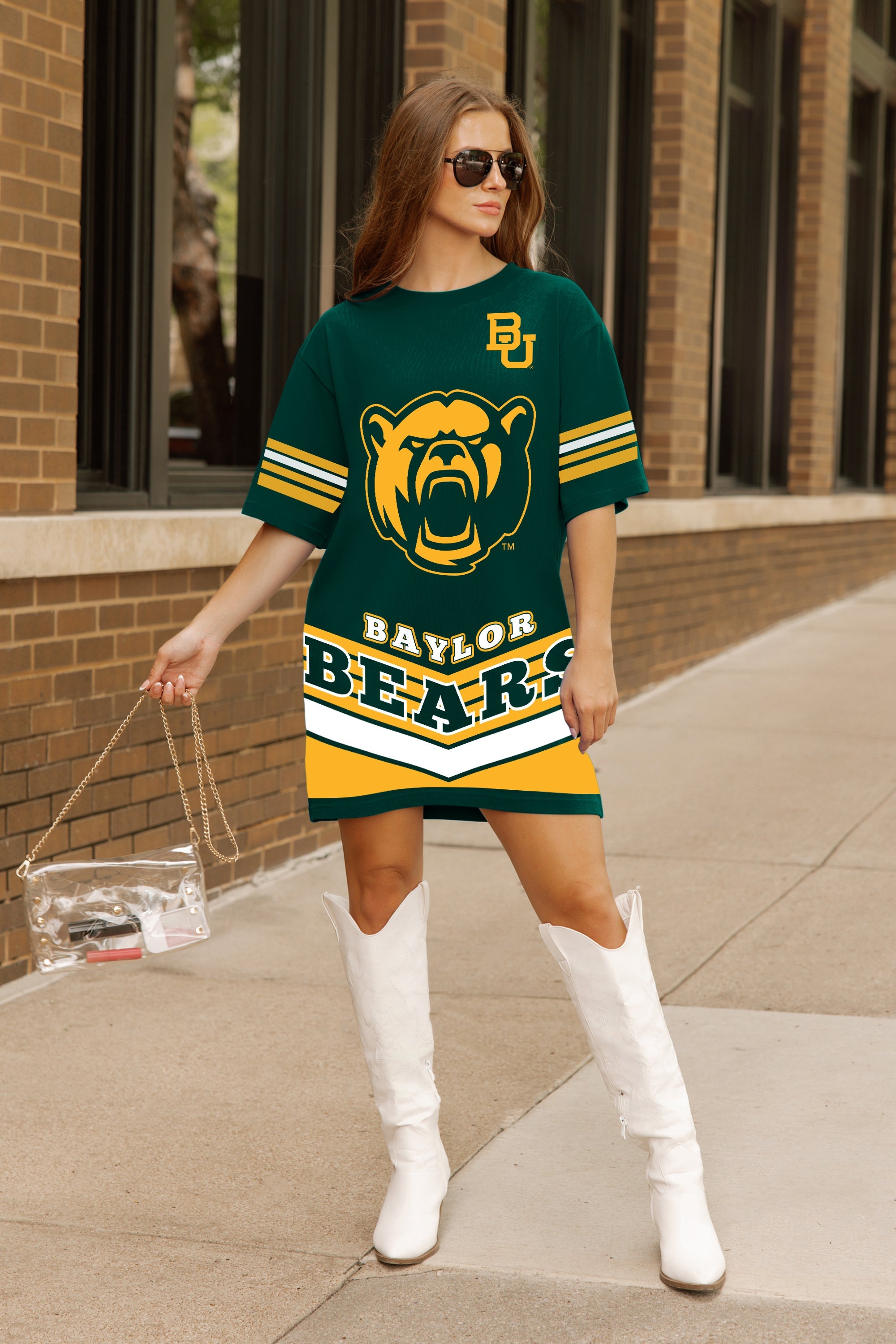 BAYLOR BEARS PERFECT SCORE RETRO T-SHIRT DRESS