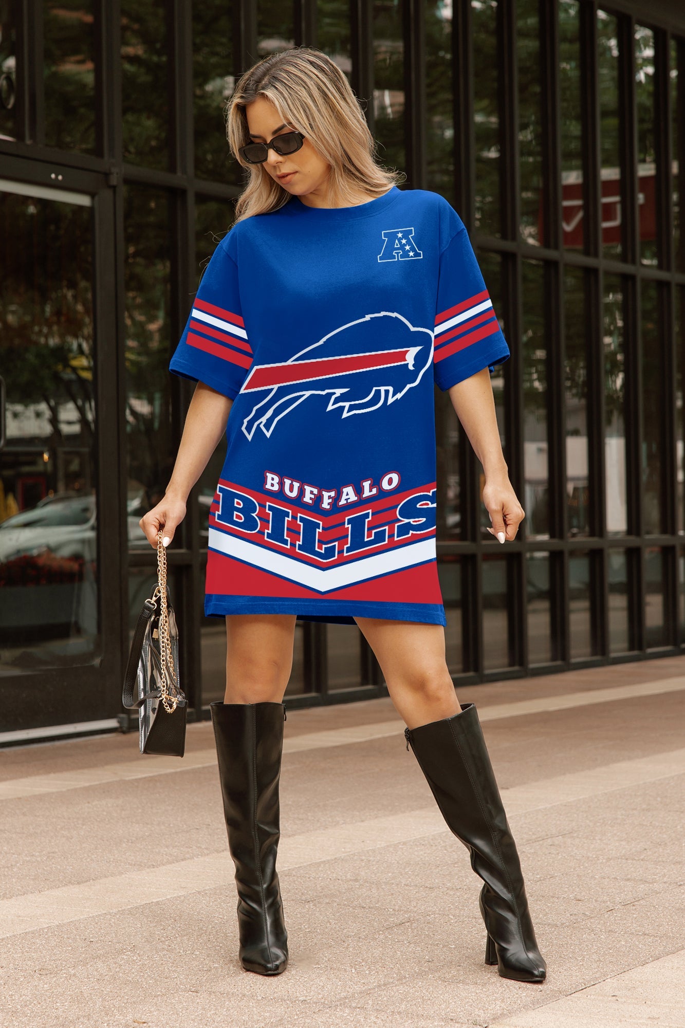 BUFFALO BILLS PERFECT SCORE RETRO T-SHIRT DRESS