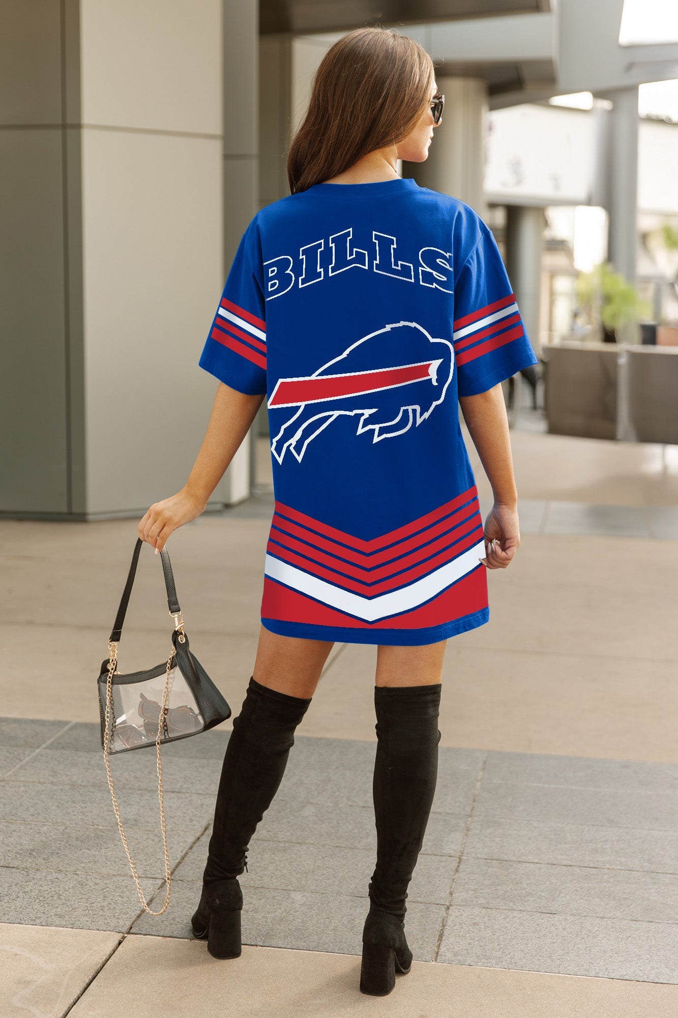 BUFFALO BILLS PERFECT SCORE RETRO T-SHIRT DRESS
