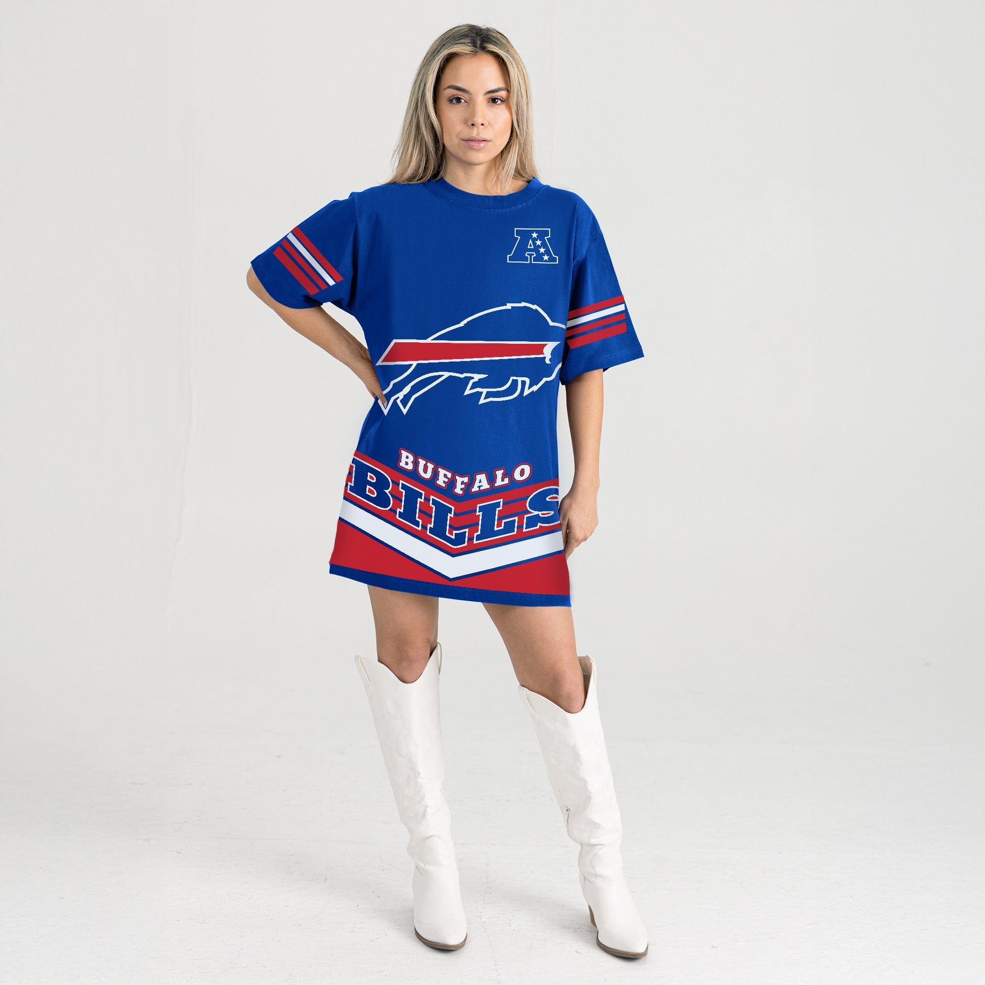 BUFFALO BILLS PERFECT SCORE RETRO T-SHIRT DRESS