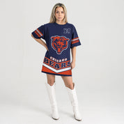CHICAGO BEARS PERFECT SCORE RETRO T-SHIRT DRESS