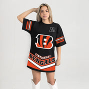 CINCINNATI BENGALS PERFECT SCORE RETRO T-SHIRT DRESS