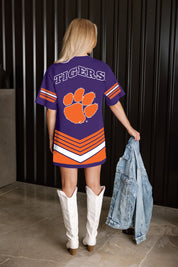 CLEMSON TIGERS PERFECT SCORE RETRO T-SHIRT DRESS