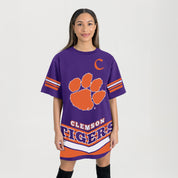 CLEMSON TIGERS PERFECT SCORE RETRO T-SHIRT DRESS