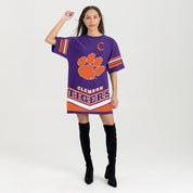 CLEMSON TIGERS PERFECT SCORE RETRO T-SHIRT DRESS