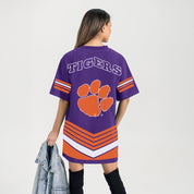 CLEMSON TIGERS PERFECT SCORE RETRO T-SHIRT DRESS