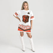 CLEVELAND BROWNS PERFECT SCORE RETRO T-SHIRT DRESS