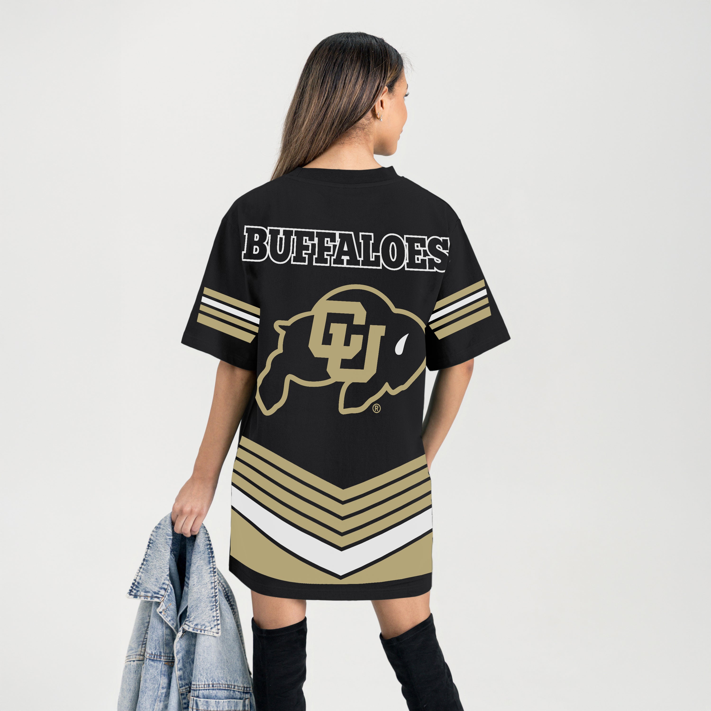 COLORADO BUFFALOES PERFECT SCORE RETRO T-SHIRT DRESS