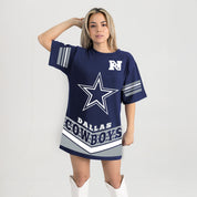 DALLAS COWBOYS PERFECT SCORE RETRO T-SHIRT DRESS