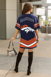 DENVER BRONCOS PERFECT SCORE RETRO T-SHIRT DRESS