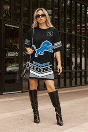 DETROIT LIONS PERFECT SCORE RETRO T-SHIRT DRESS