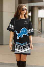 DETROIT LIONS PERFECT SCORE RETRO T-SHIRT DRESS