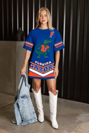 FLORIDA GATORS PERFECT SCORE RETRO T-SHIRT DRESS