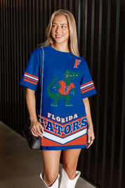 FLORIDA GATORS PERFECT SCORE RETRO T-SHIRT DRESS