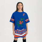 FLORIDA GATORS PERFECT SCORE RETRO T-SHIRT DRESS