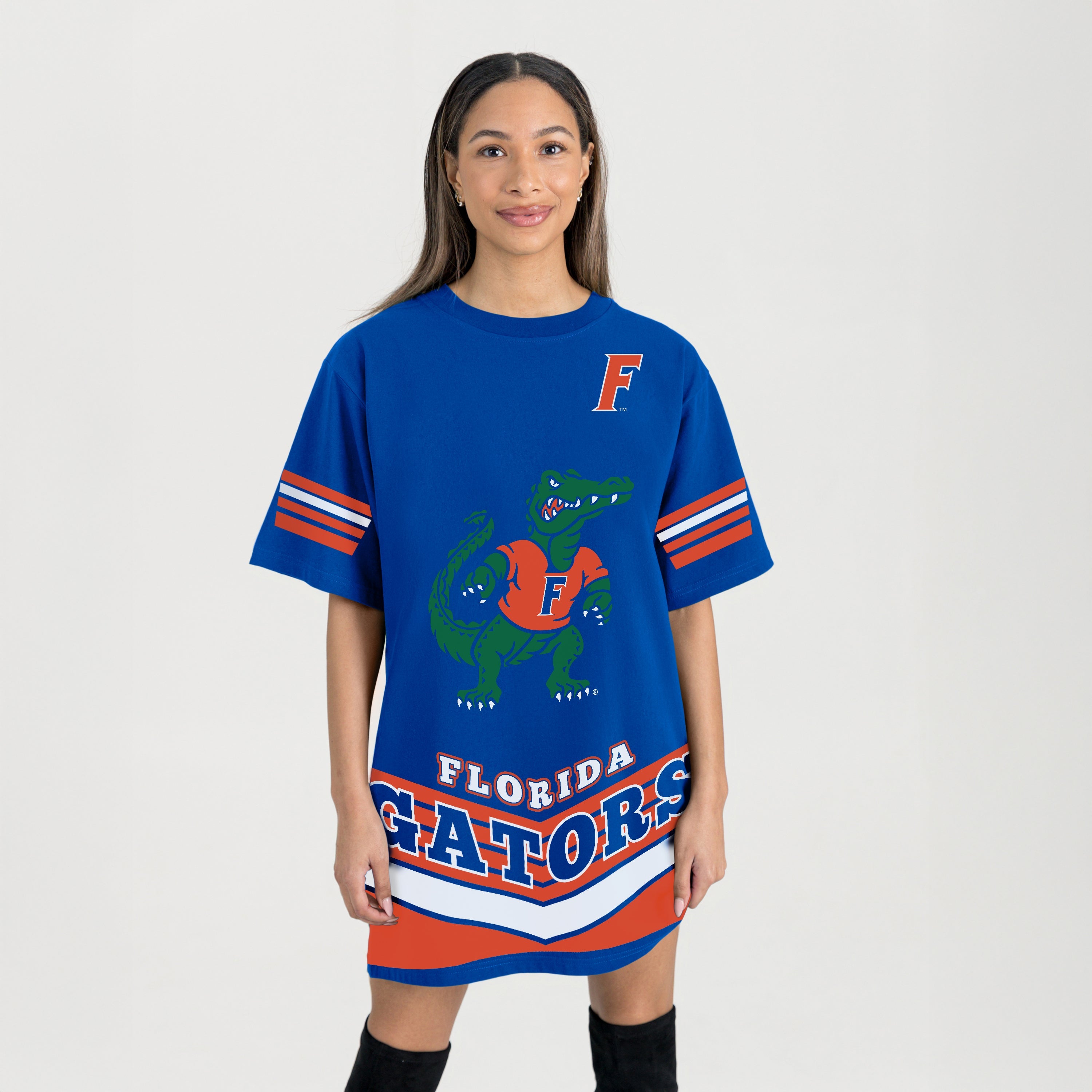 FLORIDA GATORS PERFECT SCORE RETRO T-SHIRT DRESS
