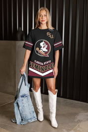 FLORIDA STATE SEMINOLES PERFECT SCORE RETRO T-SHIRT DRESS