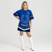 INDIANAPOLIS COLTS PERFECT SCORE RETRO T-SHIRT DRESS
