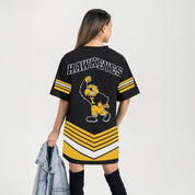 IOWA HAWKEYES PERFECT SCORE RETRO T-SHIRT DRESS
