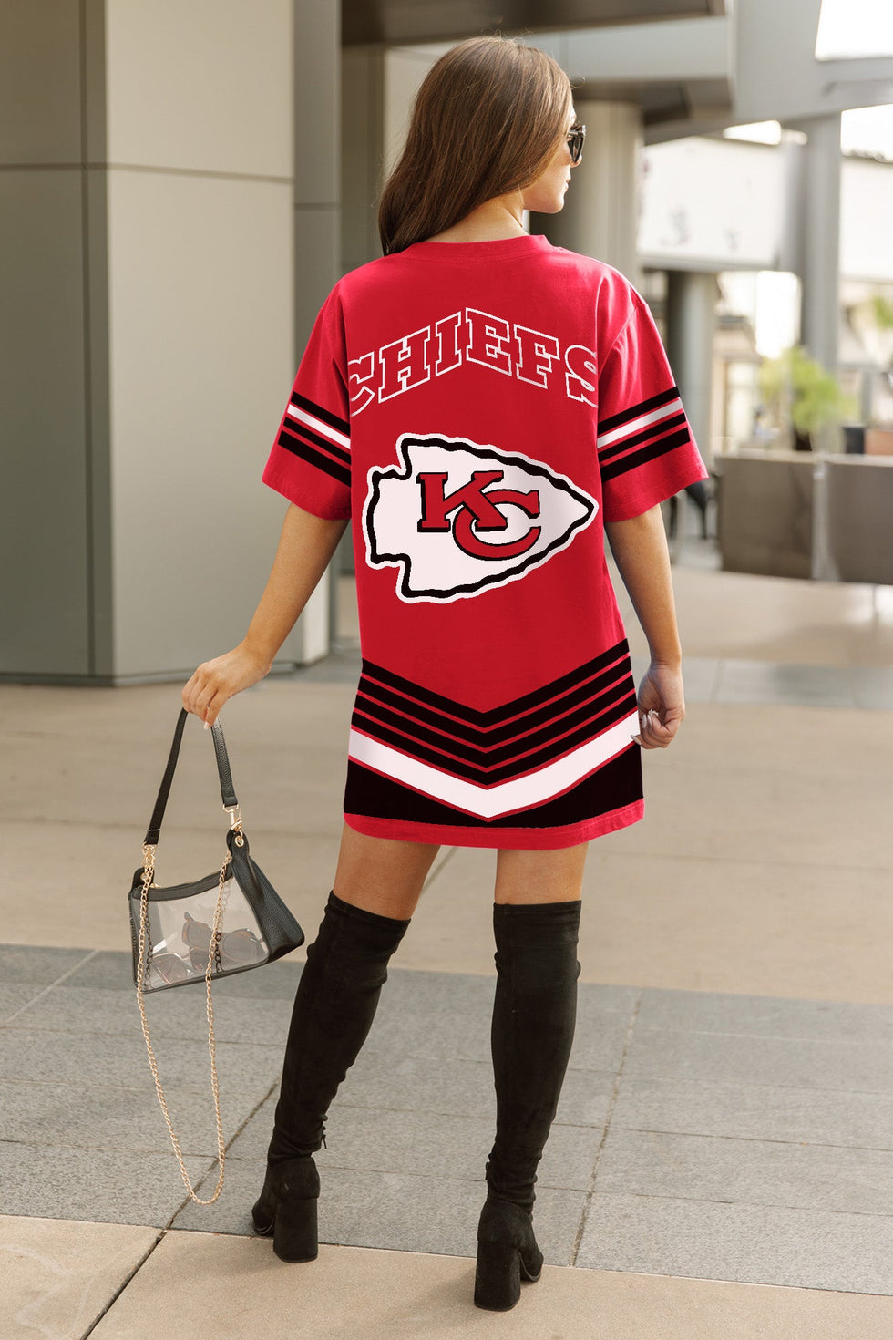 Women's Gameday Couture Red Kansas City Chiefs Perfect Score Vintage T-Shirt Dress Size: Small Women's Gameday Couture Red Kansas City Chiefs Perfect Score Vintage T-Shirt Dress Size: Small