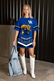 KENTUCKY WILDCATS PERFECT SCORE RETRO T-SHIRT DRESS