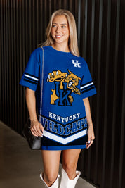 KENTUCKY WILDCATS PERFECT SCORE RETRO T-SHIRT DRESS