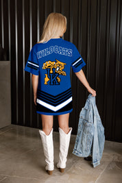 KENTUCKY WILDCATS PERFECT SCORE RETRO T-SHIRT DRESS