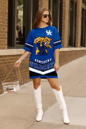 KENTUCKY WILDCATS PERFECT SCORE RETRO T-SHIRT DRESS