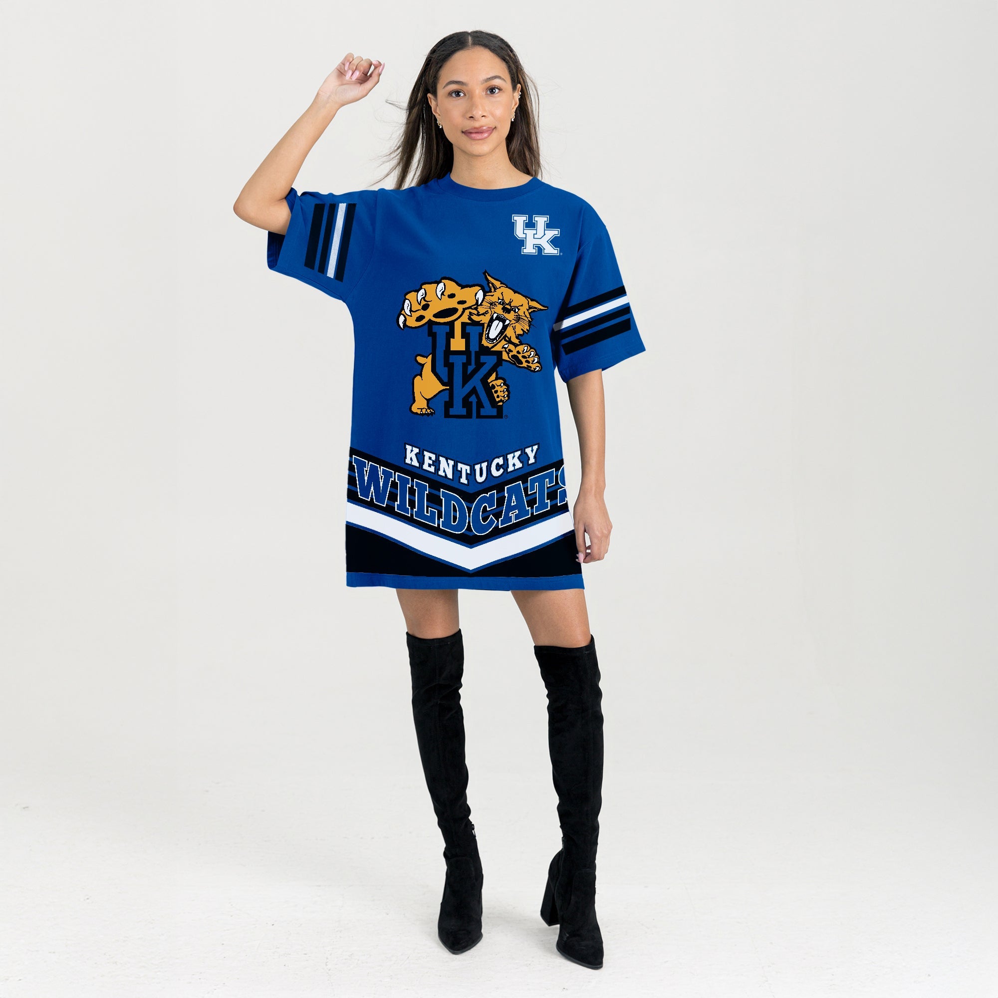 KENTUCKY WILDCATS PERFECT SCORE RETRO T-SHIRT DRESS