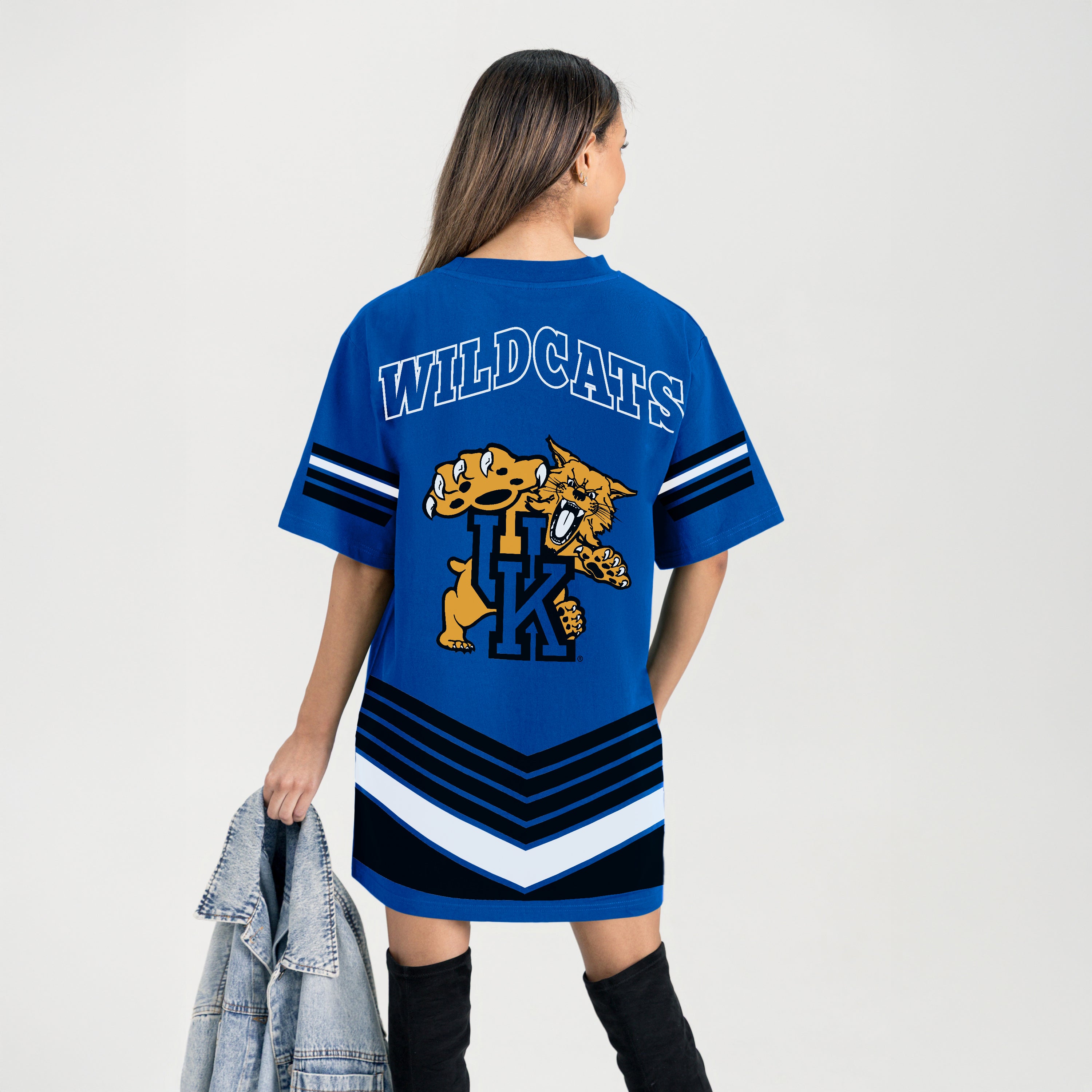 KENTUCKY WILDCATS PERFECT SCORE RETRO T-SHIRT DRESS