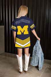 MICHIGAN WOLVERINES PERFECT SCORE RETRO T-SHIRT DRESS