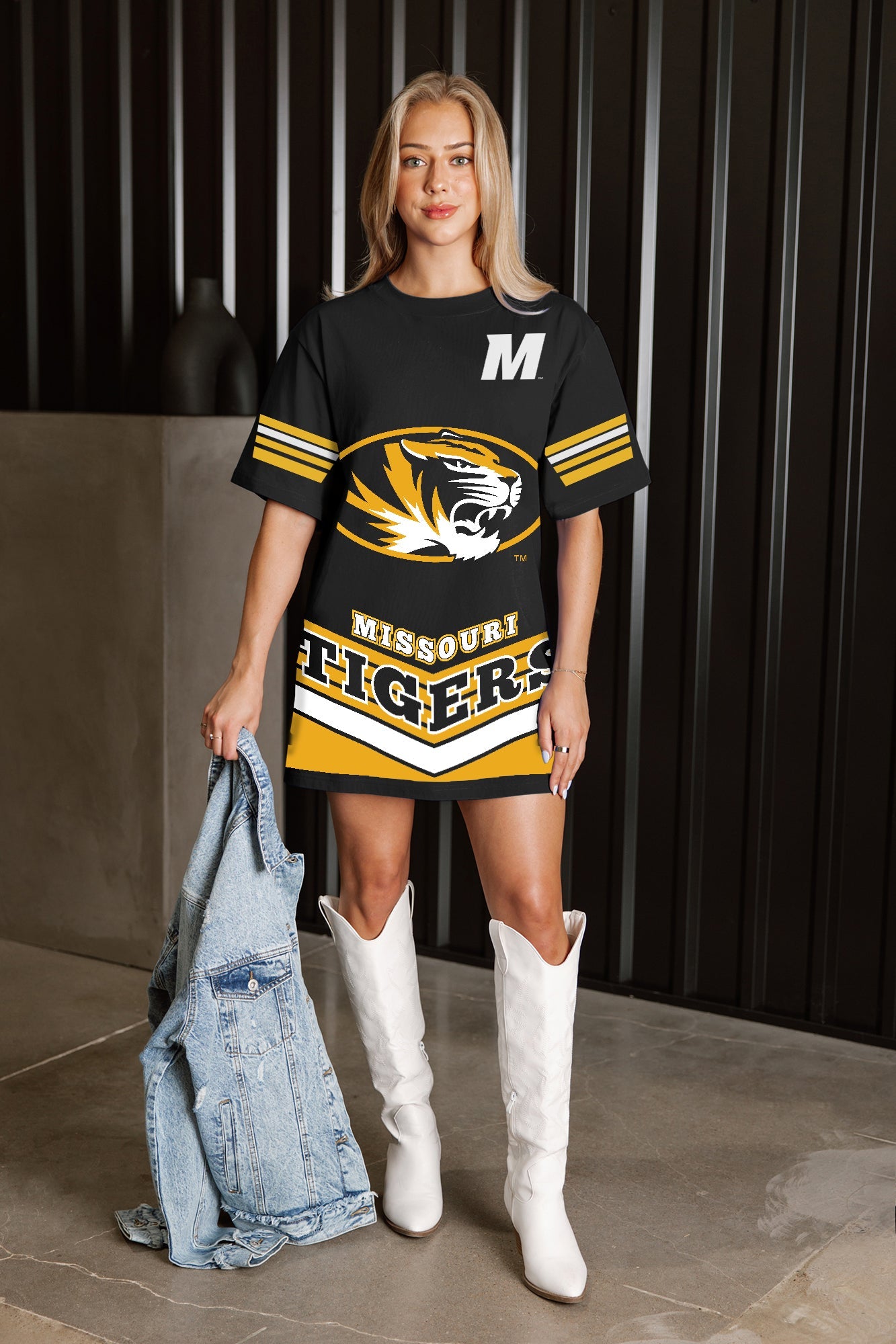 MISSOURI TIGERS PERFECT SCORE RETRO T-SHIRT DRESS
