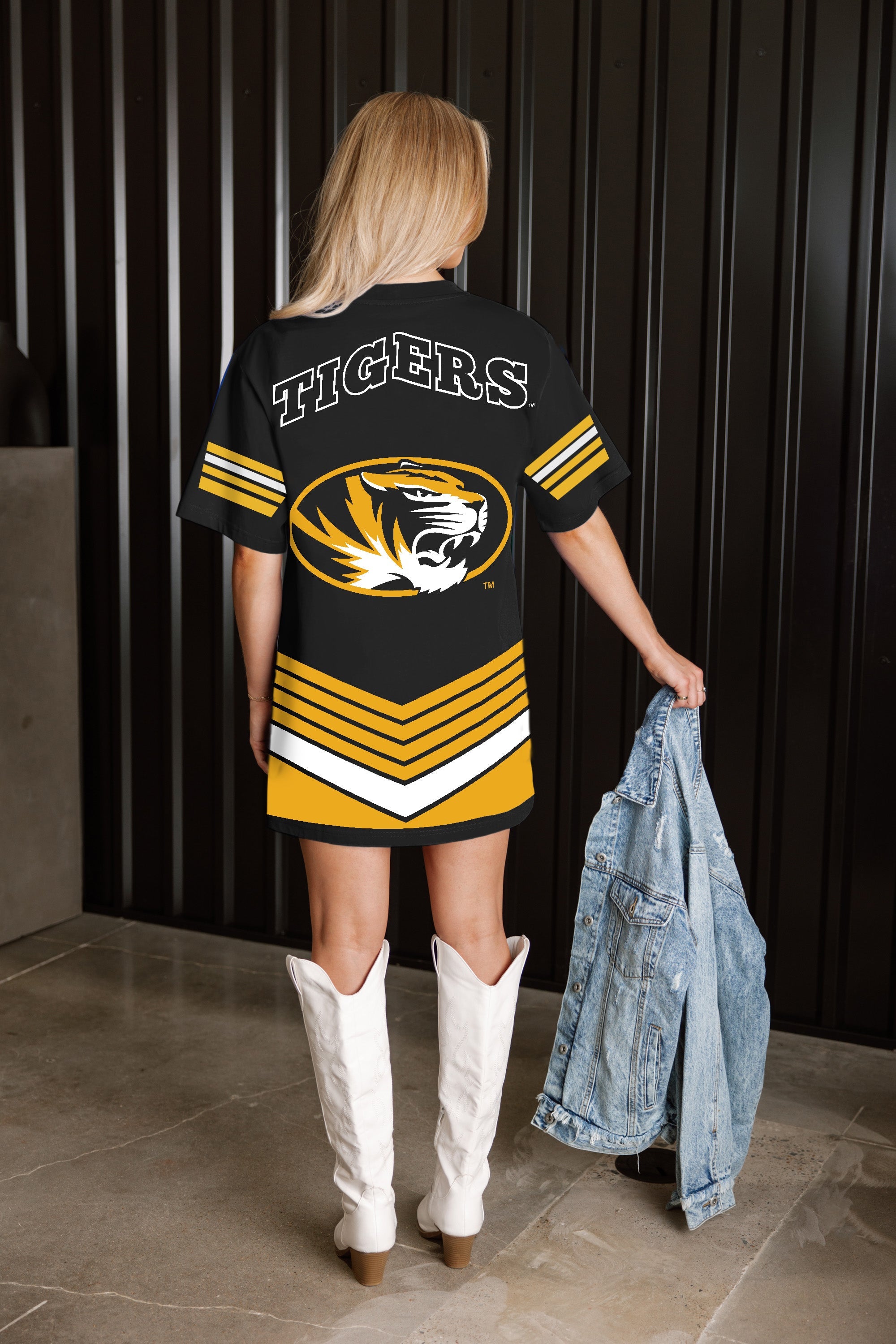 MISSOURI TIGERS PERFECT SCORE RETRO T-SHIRT DRESS