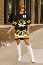 MISSOURI TIGERS PERFECT SCORE RETRO T-SHIRT DRESS