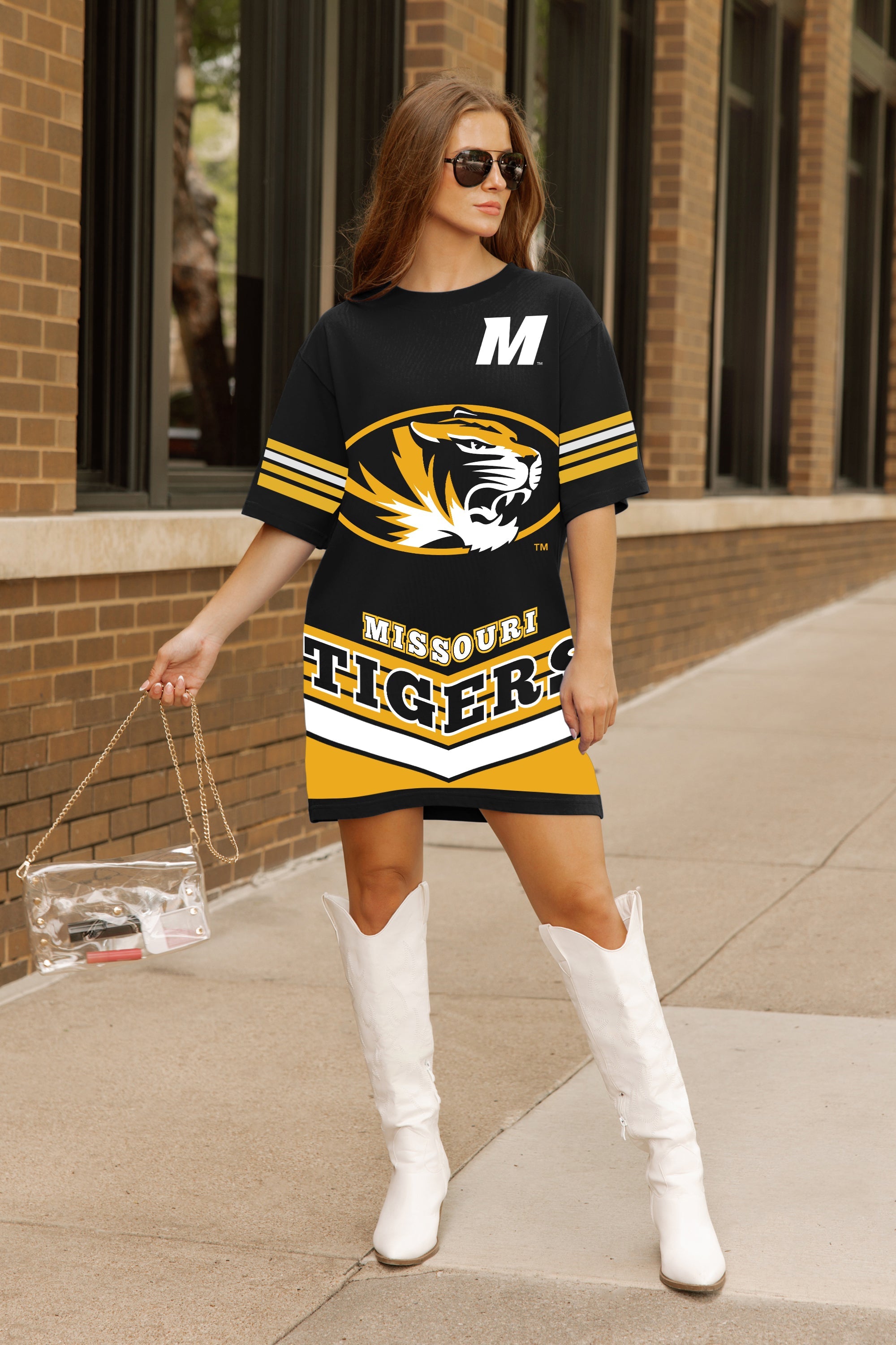 MISSOURI TIGERS PERFECT SCORE RETRO T-SHIRT DRESS