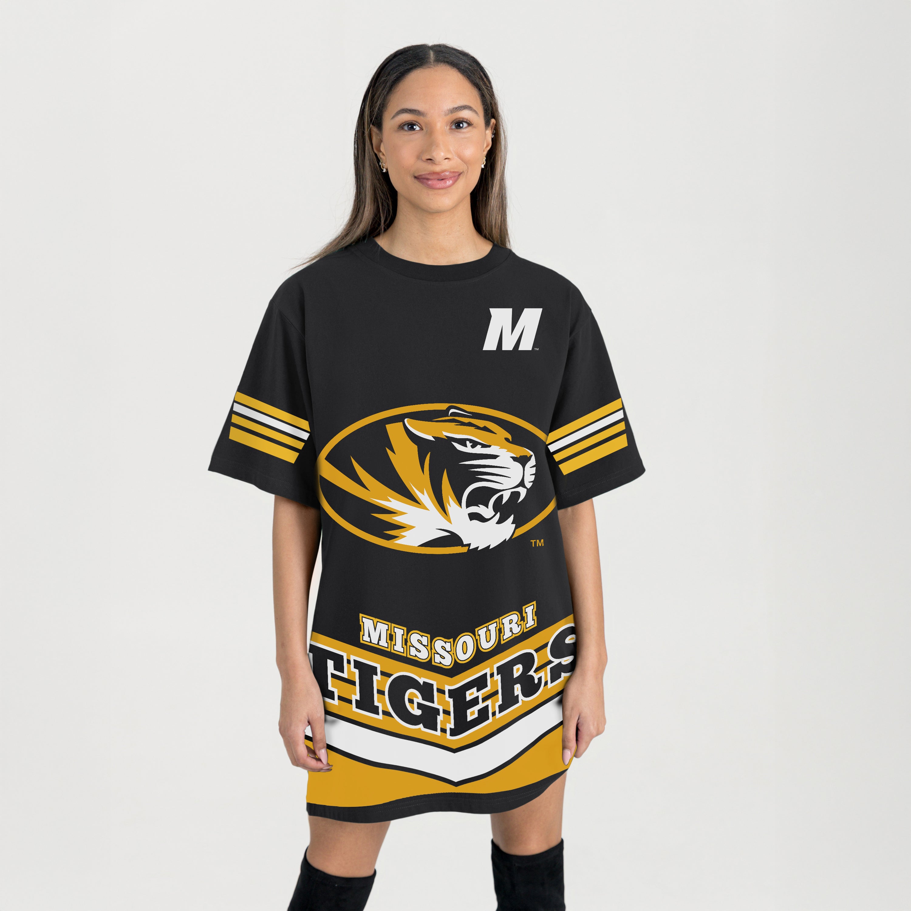 MISSOURI TIGERS PERFECT SCORE RETRO T-SHIRT DRESS