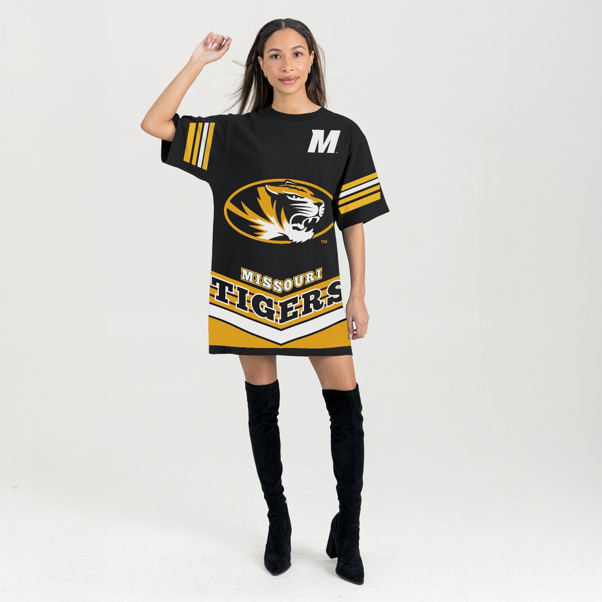 MISSOURI TIGERS PERFECT SCORE RETRO T-SHIRT DRESS