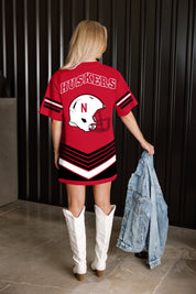 NEBRASKA CORNHUSKERS PERFECT SCORE RETRO T-SHIRT DRESS