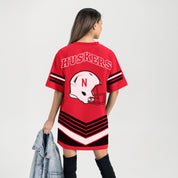 NEBRASKA CORNHUSKERS PERFECT SCORE RETRO T-SHIRT DRESS