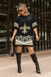 NEW ORLEANS SAINTS PERFECT SCORE RETRO T-SHIRT DRESS