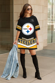 PITTSBURGH STEELERS PERFECT SCORE RETRO T-SHIRT DRESS
