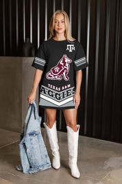 TEXAS A&M AGGIES PERFECT SCORE RETRO T-SHIRT DRESS