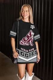 TEXAS A&M AGGIES PERFECT SCORE RETRO T-SHIRT DRESS