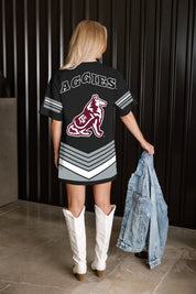 TEXAS A&M AGGIES PERFECT SCORE RETRO T-SHIRT DRESS