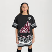 TEXAS A&M AGGIES PERFECT SCORE RETRO T-SHIRT DRESS