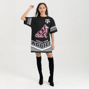 TEXAS A&M AGGIES PERFECT SCORE RETRO T-SHIRT DRESS