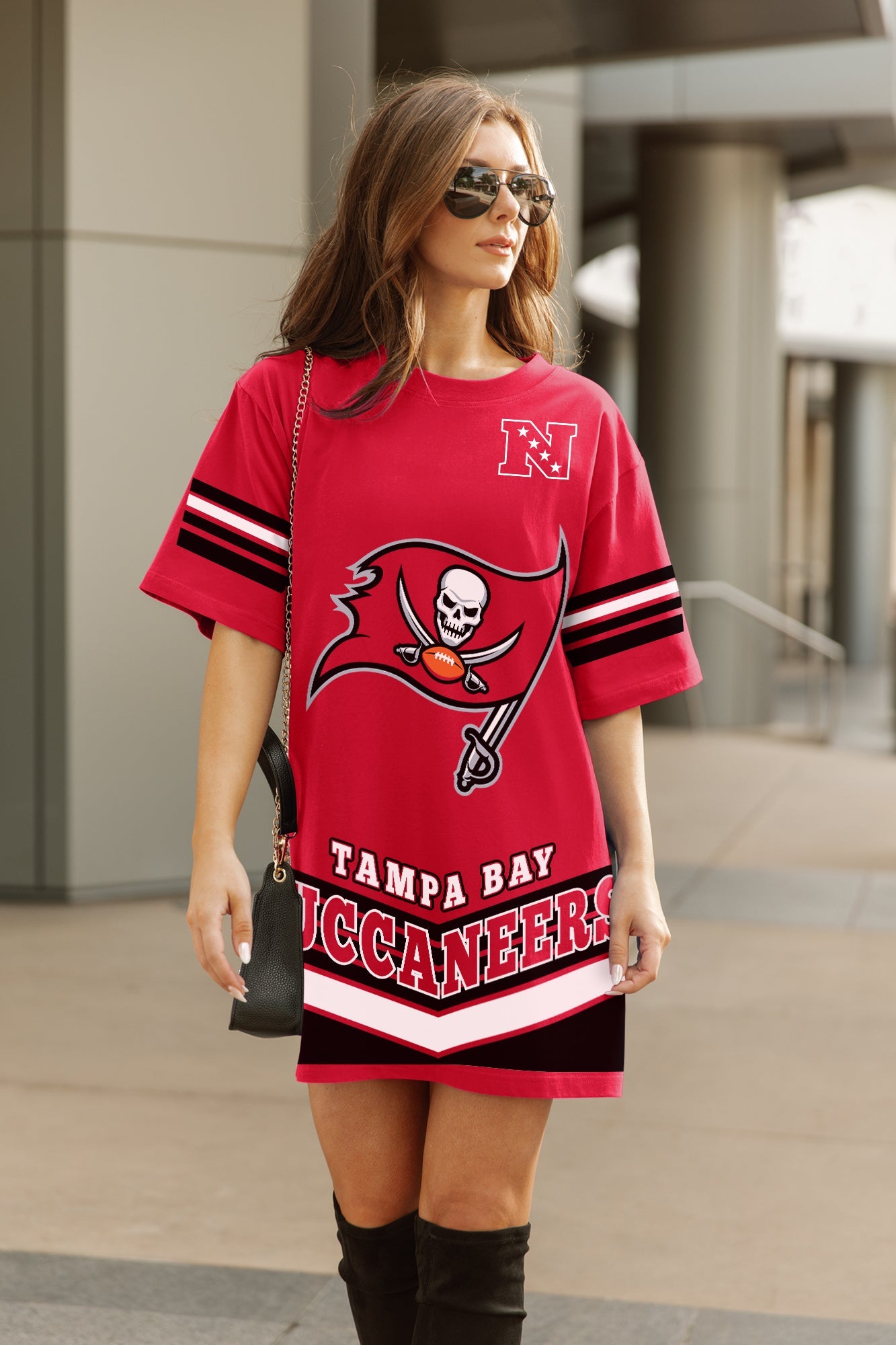 TAMPA BAY BUCCANEERS PERFECT SCORE RETRO T-SHIRT DRESS
