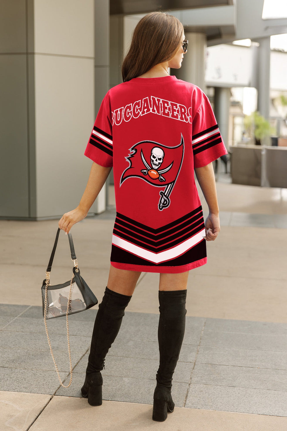 TAMPA BAY BUCCANEERS PERFECT SCORE RETRO T-SHIRT DRESS – Gameday Couture