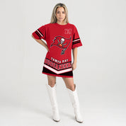 TAMPA BAY BUCCANEERS PERFECT SCORE RETRO T-SHIRT DRESS