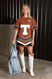 TEXAS LONGHORNS PERFECT SCORE RETRO T-SHIRT DRESS